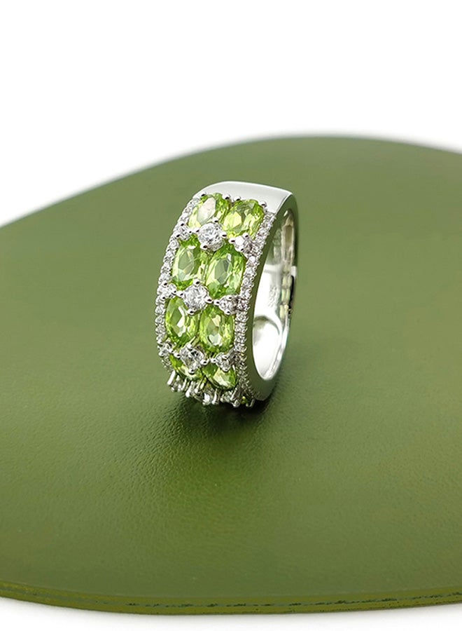 Peridot Stud Ring - Image 4