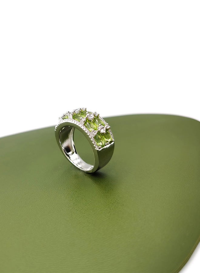 Peridot Stud Ring - Image 5