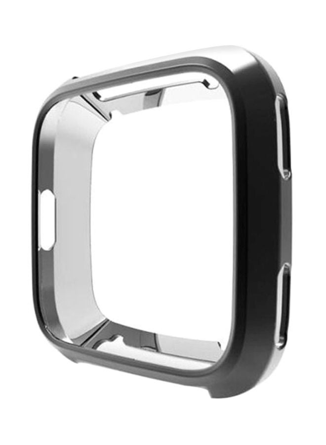 Voberry Ultra-Thin Protective Case Cover For Fitbit Versa Black/Silver - Image 1