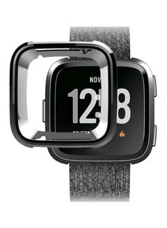 Voberry Ultra-Thin Protective Case Cover For Fitbit Versa Black/Silver  - Image 3