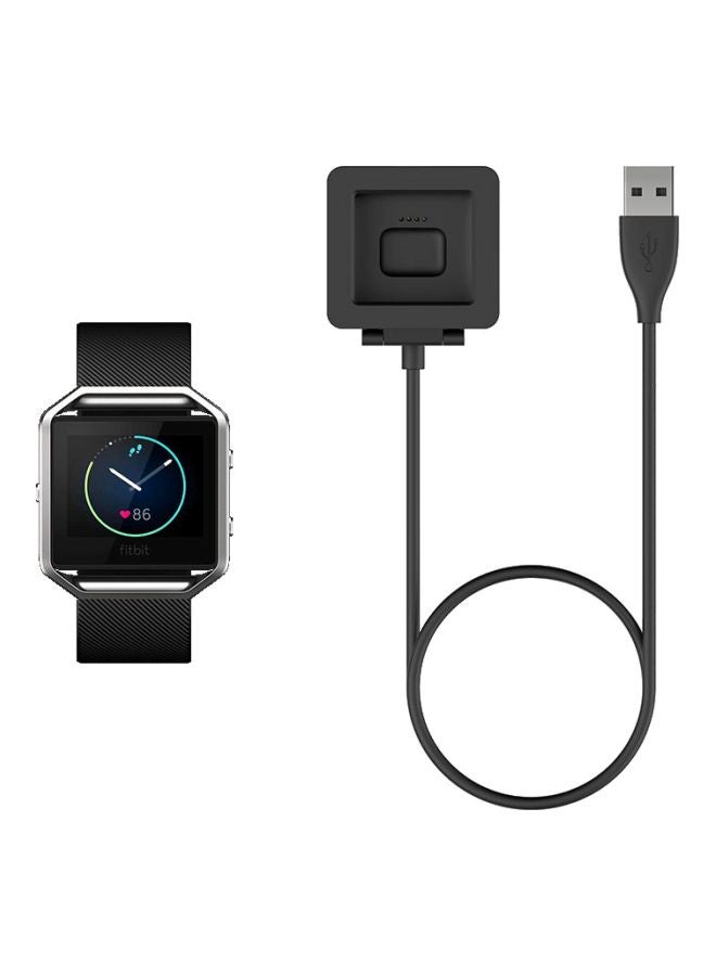 Fitbit Blaze Charging Cable 9.04x4.09x1.7cm Black/Silver  - Image 2