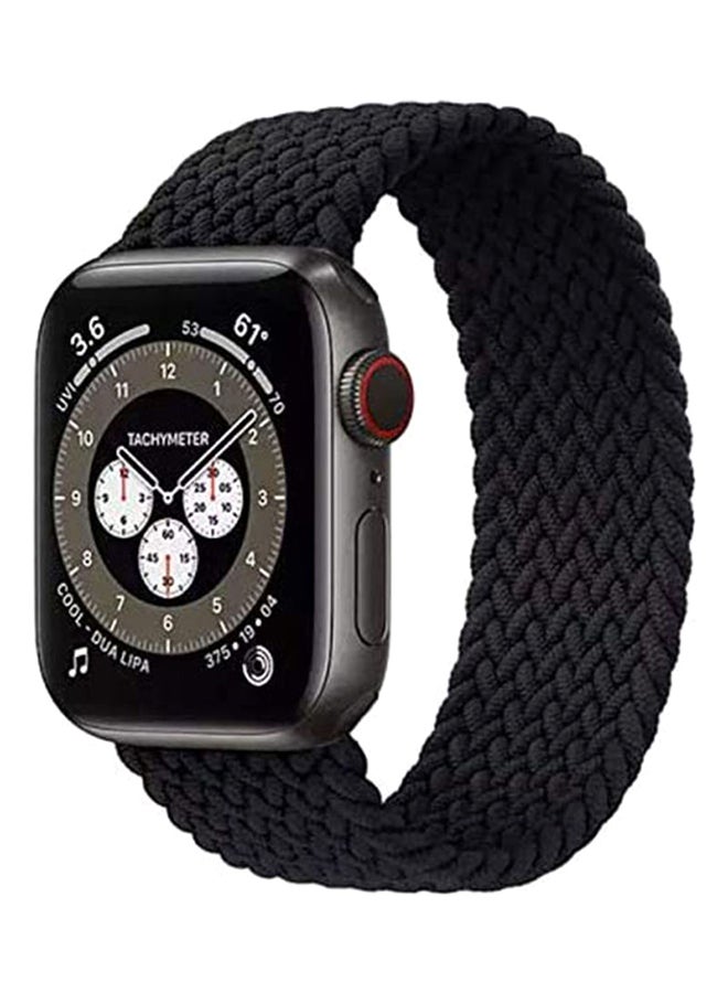 S-Color Elastic Bracelet For Iwatch Series 6 Black  - Image 1