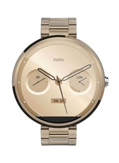 Moto 360 Smartwatch With 18mm Band Champagne Metal