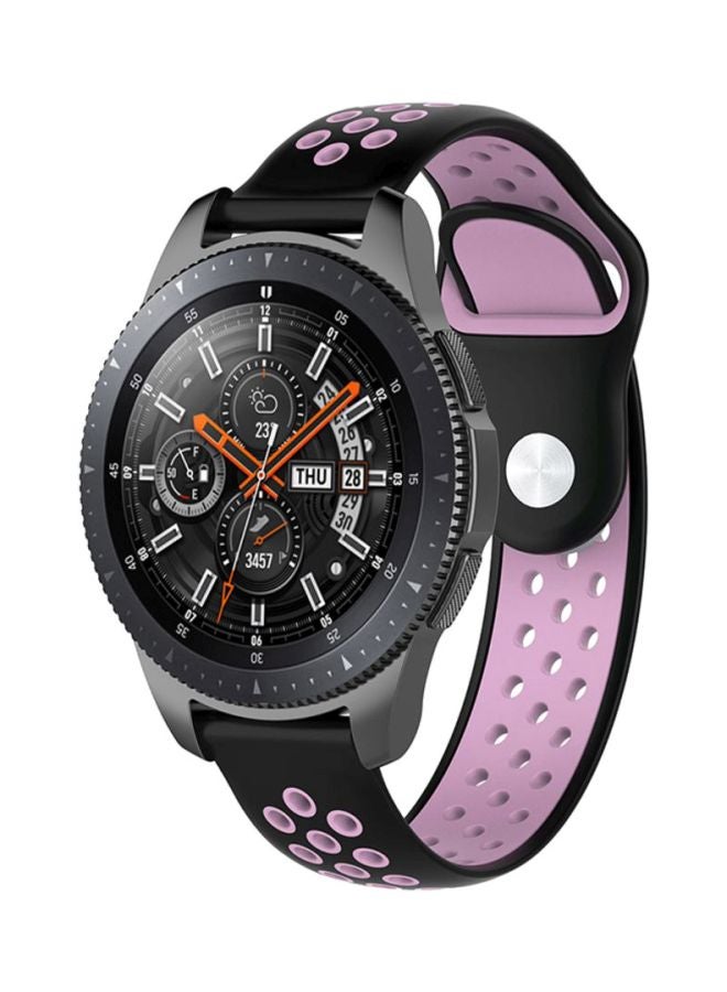 Voberry Replacement Band Strap For Samsung Galaxy Classic 46mm Black/Pink - Image 3