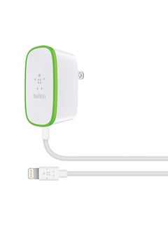 belkin Fast Charging Wall Charger 12W , 2.4 A Hardwired Lightning Cable Port Home Charger For iPhone X ,iPhone 8,iPhone 8 Plus, iPhone 7,iPhone 7 Plus White/Green  - Image 3