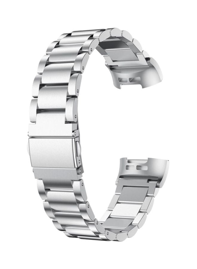 Voberry Replacement Strap Band For Fitbit Charge 3 Silver - Image 1