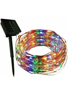 8-Mode Solar Panel Copper Wire String Light 20M Multicolour