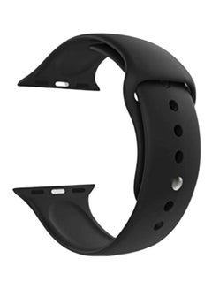 Silicone Wrist Band For Apple Watch 38-40mm Black