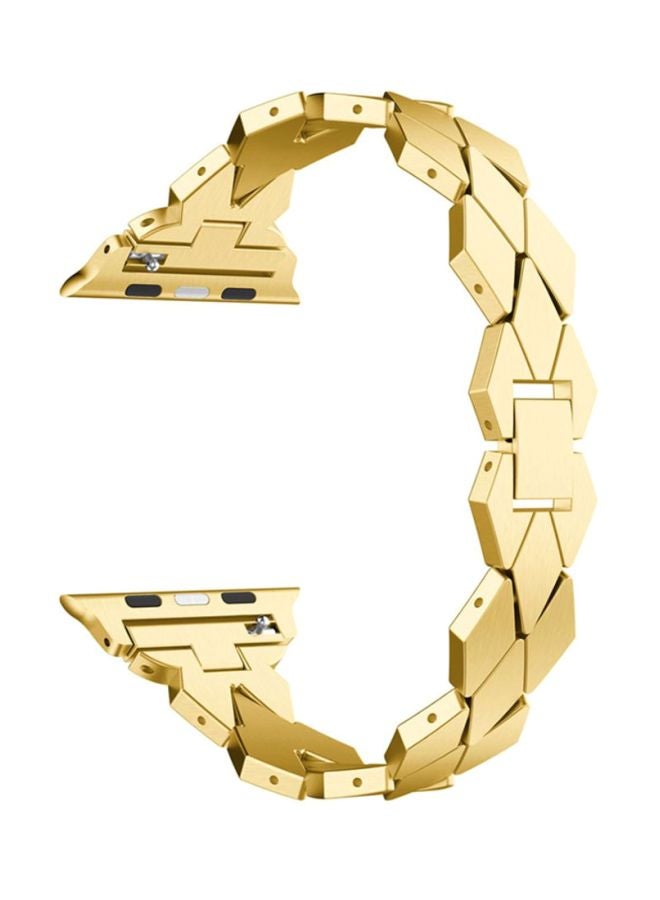 Voberry Replacement Band For Apple Watch Series 1/2/3 38mm Gold - Image 1