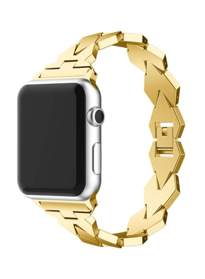 Voberry Replacement Band For Apple Watch Series 1/2/3 38mm Gold - Image 3