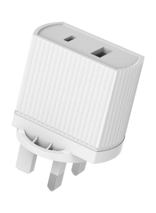 آيندز شاحن توصيل الطاقة مع كابل Type-C إلى Type-C أبيض - Image 2