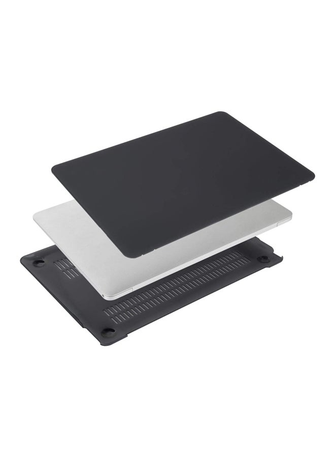 ALEESH - Matte Rubber Hard Case For Macbook Air 13-Inch Black - Image 1