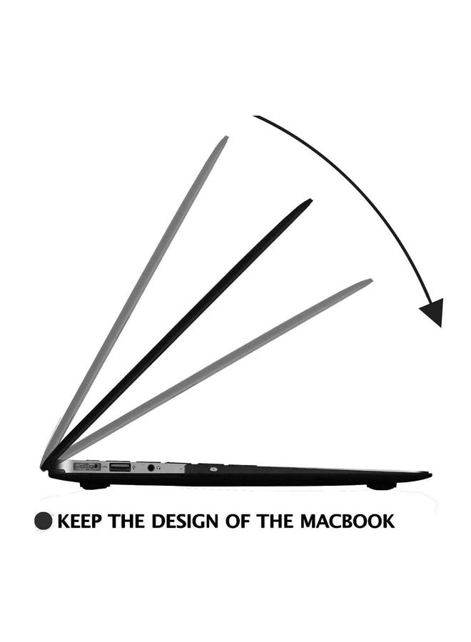 ALEESH - Matte Rubber Hard Case For Macbook Air 13-Inch Black - Image 1