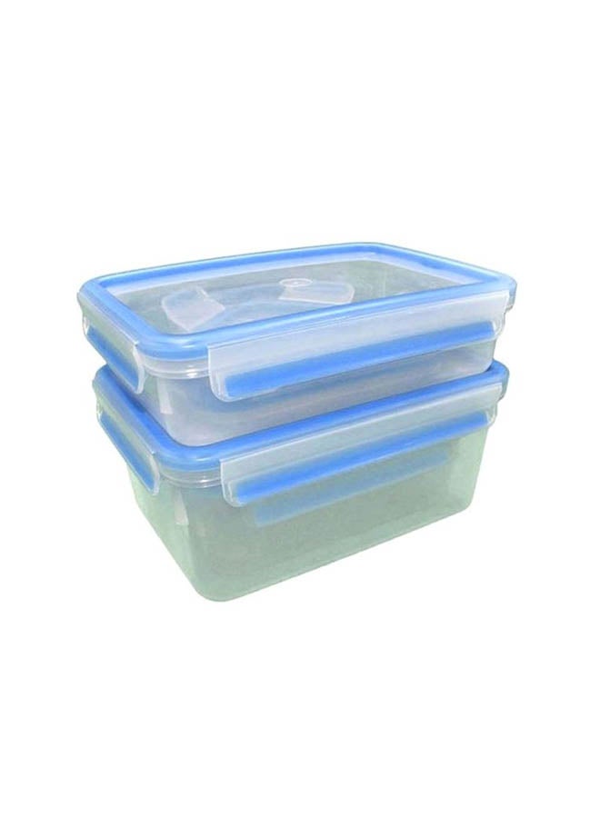 emsa 5-Piece Clip And Close Set Clear/Blue 17x23x16cm - Image 2