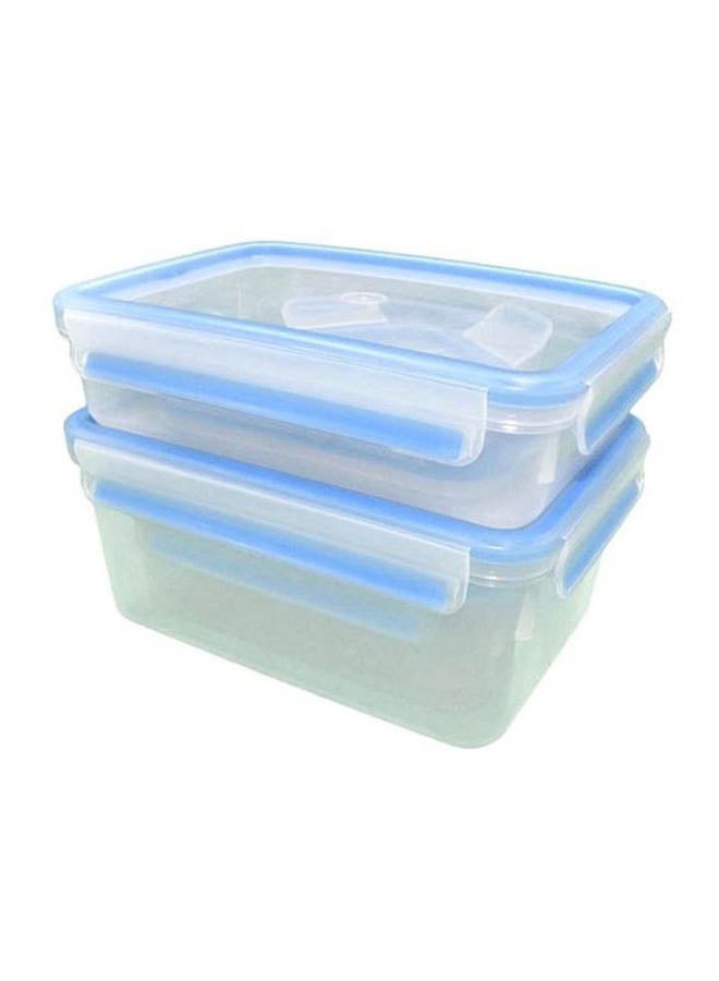 emsa 5-Piece Clip And Close Set Clear/Blue 17x23x16cm - Image 3