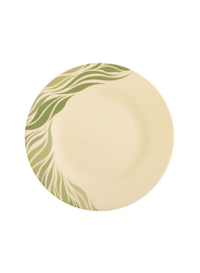 Royalford - Mealimineware Dinner Plate Beige/Green 8inch - Image 1