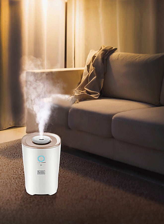 BLACK+DECKER - Humidifier 4L Compact Ultrasonic Air With Touch Control For Home And Office HM4000-B5 White/Rose Gold - Image 1