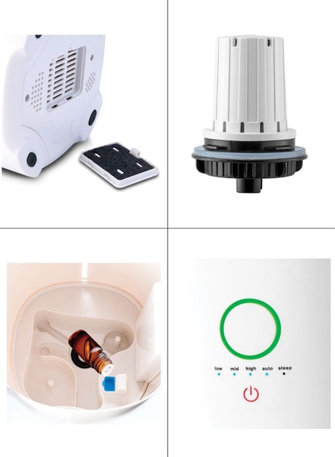 BLACK+DECKER - Humidifier 4L Compact Ultrasonic Air With Touch Control For Home And Office HM4000-B5 White/Rose Gold - Image 1