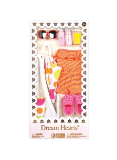 Lotus Dream Hearts Swimming Outfit Set For Fashion Dolls 21.5 x 5.5 x 43cm  - Image 1