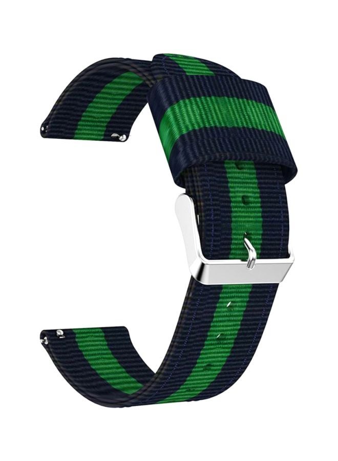 Voberry Replacement Strap For Samsung Galaxy Watch 42/40/44mm Green/Navy Blue  - Image 1