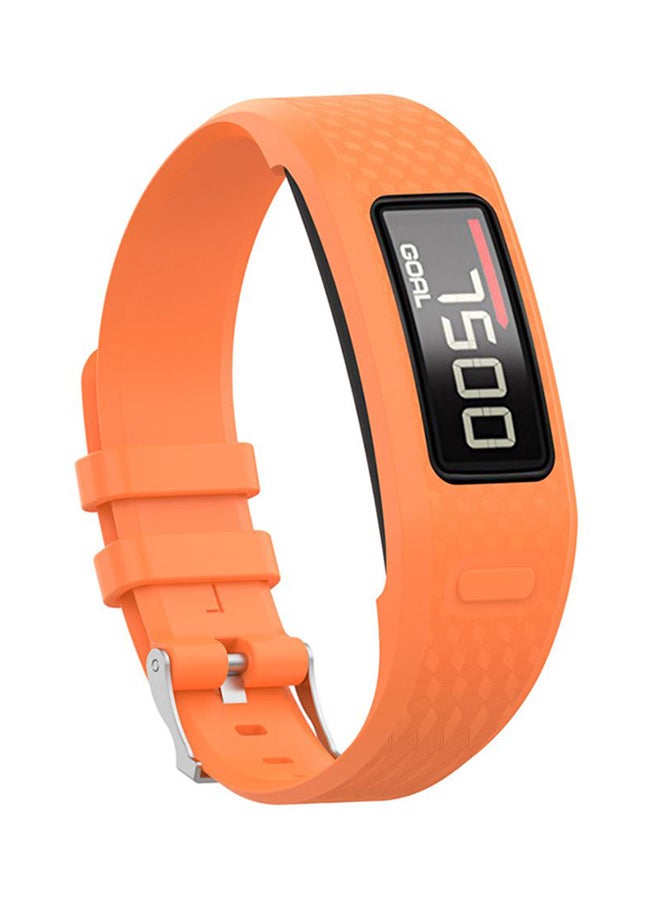 Voberry - Replacement Band Strap For Garmin Vivofit 1/2 Orange/Silver - Image 1