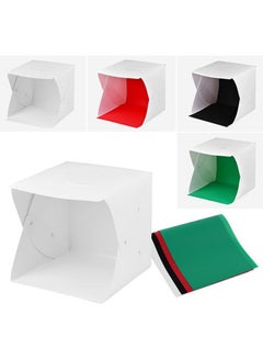 ANDOER Foldable Tent Tabletop Photo Studio Softbox With 142-Piece  LED Lights 40x40x40cm White/Green/Red  - Image 3