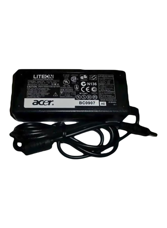 Acer Lite-On Laptop Charging Adapter For Acer Black/White