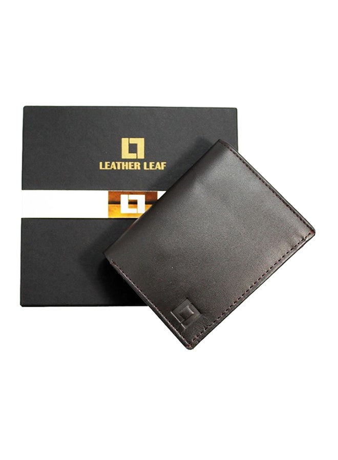 Leather Leaf Premium Handmade Leather Wallet Choclate Brown  - Image 1