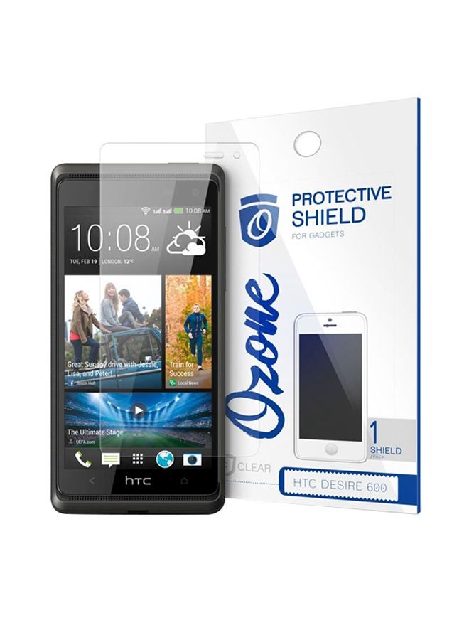 Ozone Crystal HD Screen Protector Scratch Guard For HTC Desire 600 Clear