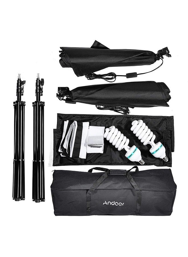 ANDOER Photography Studio Cube Umbrella Softbox Lighting Tent Kit Black/White - Image 5