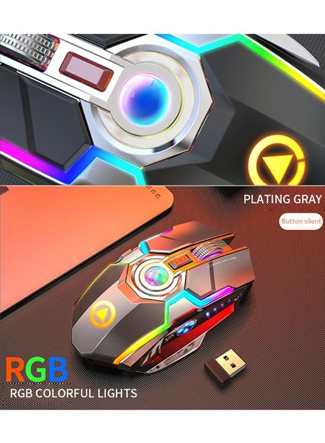 Beauenty Wireless Rechargeable Gaming Mouse With USB Receiver Black/Red/Green  - Image 3