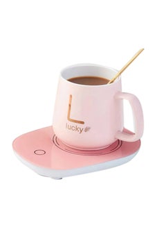 Lucky USB Electric Heated Coaster Pink 11.46x7.91x4.84inch  - Image 1