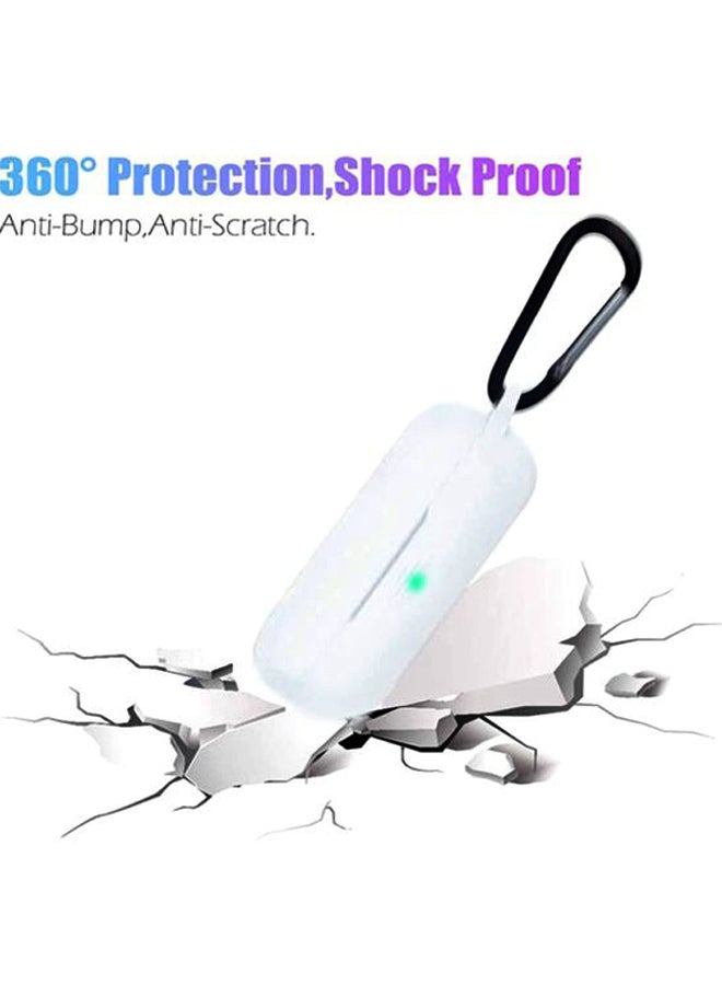 S-Color Full Protection  Protective Case For Huawei Freebuds 3i  With Carabiner White - Image 4