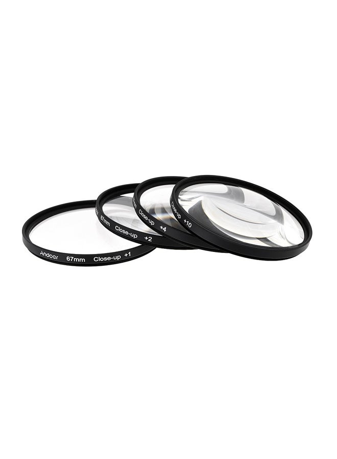 ANDOER Macro Close-Up Lens Filter Set 6.7cm Black/Clear  - Image 3