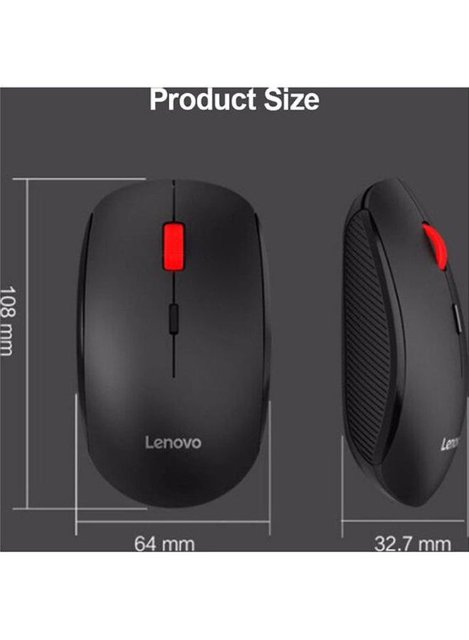 Lenovo Wireless Optical Mouse Black/Red - Image 2