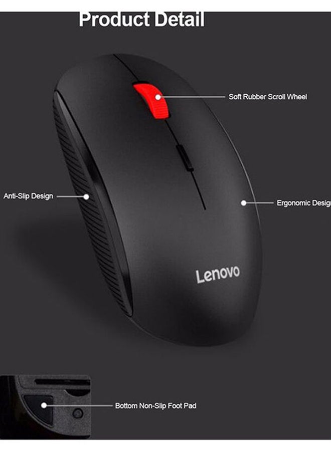 Lenovo Wireless Optical Mouse Black/Red - Image 3