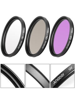 ANDOER Camera Lens Filter Kit Black/Purple/White  - Image 3
