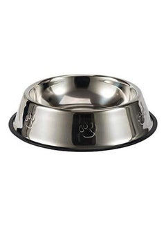 AIWANTO Stainless Steel Pet Dog Water and Food Bowl Silver 18 x 5 x 13.5cm  - Image 1