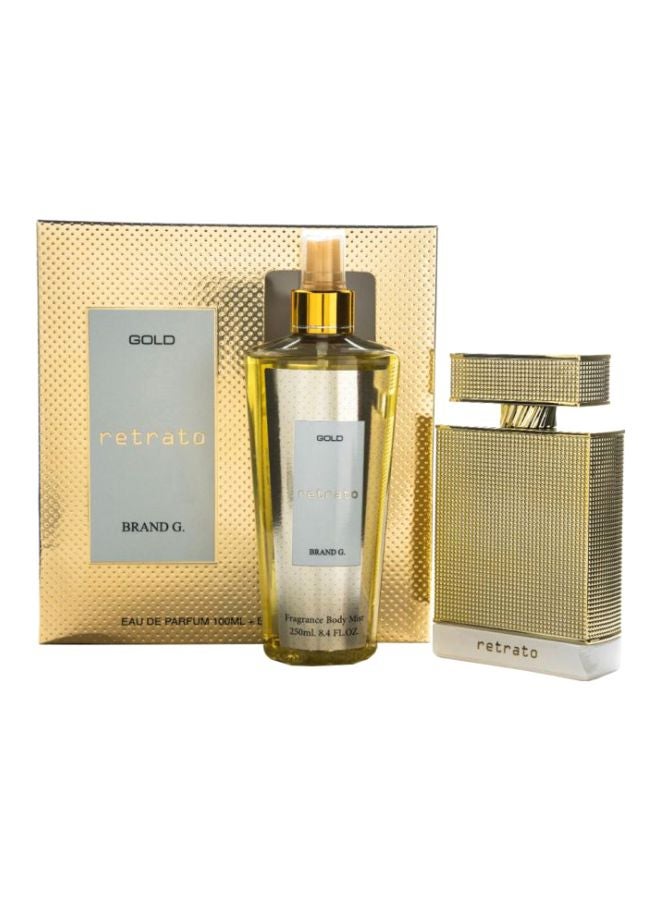 Lattafa 2-Piece Retrato EDP Set EDP Perfume 100 ml, Body Mist 250ml - Image 2
