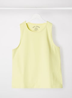 Kids Cutout Back Tank Top Lime