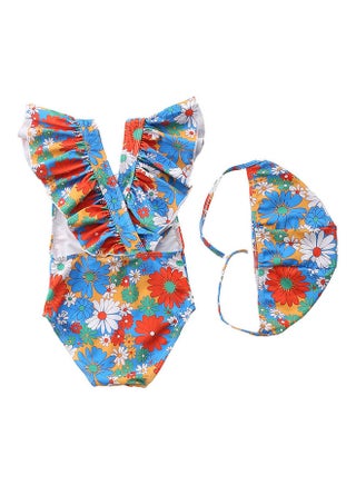 Girl's Cute Swimwear With Cap 90cm - v1617630514/N46107252A_1