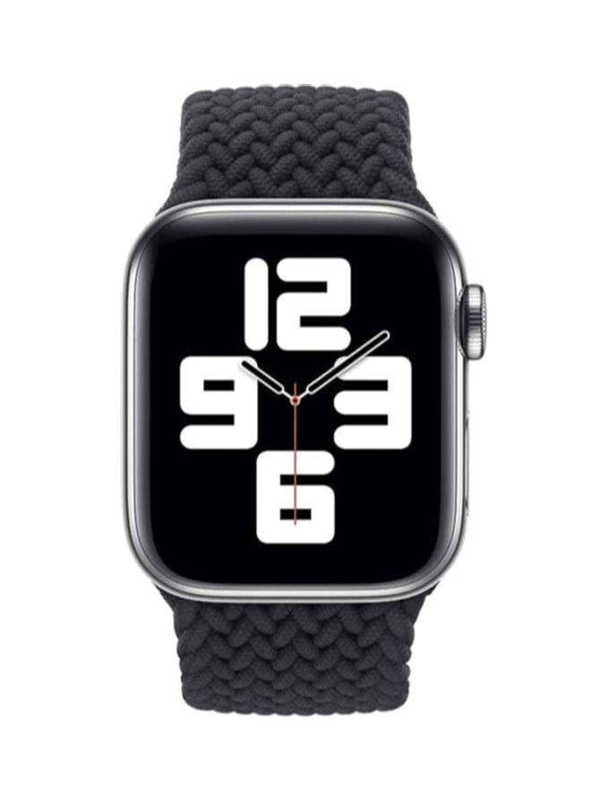 S-Color Elastic Bracelet For iwatch Series 6 Black  - Image 2