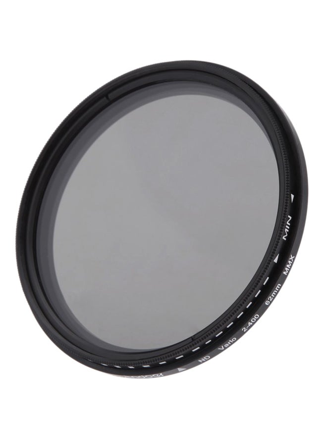 ANDOER Neutral Density Adjustable Lens Filter 6.2cm Black/Clear  - Image 1