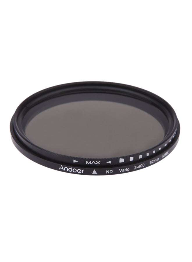 ANDOER Neutral Density Adjustable Lens Filter 6.2cm Black/Clear  - Image 3