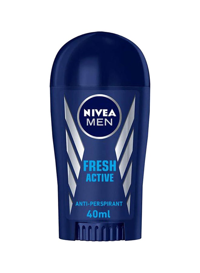 نيفيا ستيك مزيل العرق فريش آكتيف أزرق/ فضي 40ملليلتر - Image 1