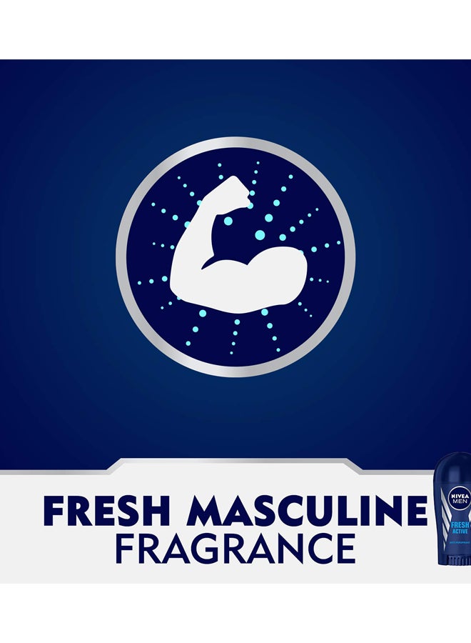 نيفيا ستيك مزيل العرق فريش آكتيف أزرق/ فضي 40ملليلتر - Image 4