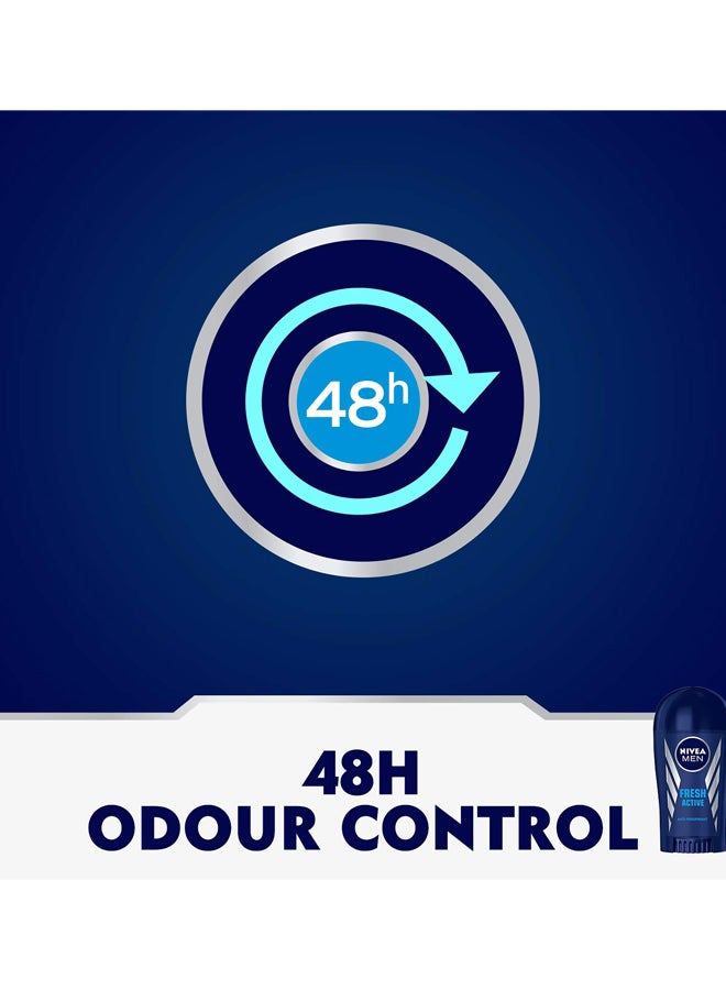 نيفيا ستيك مزيل العرق فريش آكتيف أزرق/ فضي 40ملليلتر - Image 5