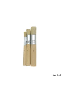 Keep Smiling Pack Of 3 Short Brush Rough Hair (2-4-8) Beige  - Image 1