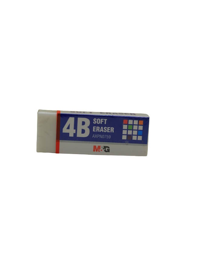 M&G 4B Soft Eraser No.Axpn0759 - 1Pcs White  - Image 1