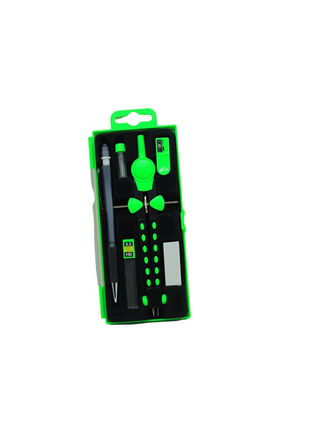 YALONG Colorful Compass Set Mixed - 4Pcs - No:Yl88167 Black/Green  - Image 1